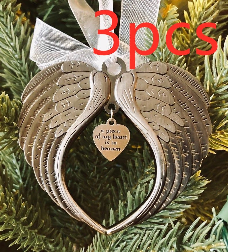 Christmas Memorial Angel Wing Decoration Pendant