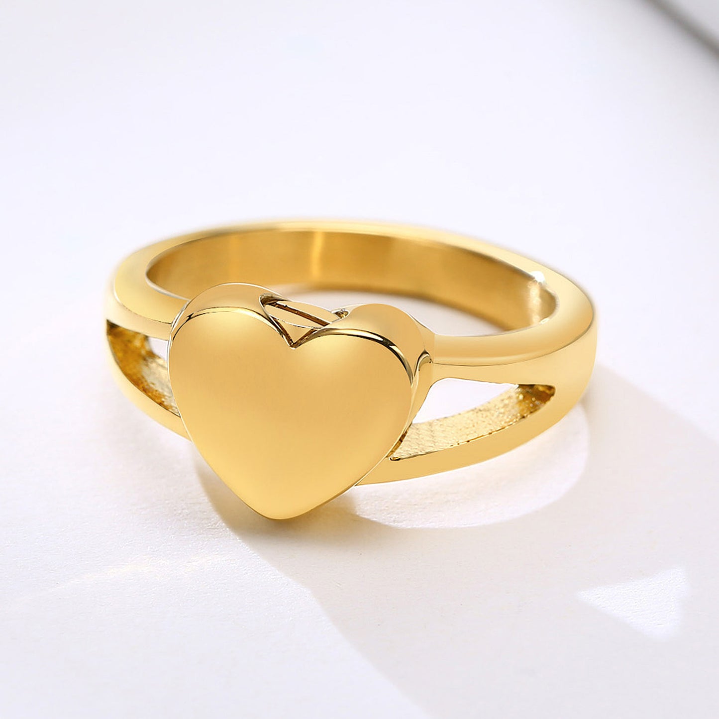 Heart-shaped Titanium Steel Heart-shaped Urn Casting Ring