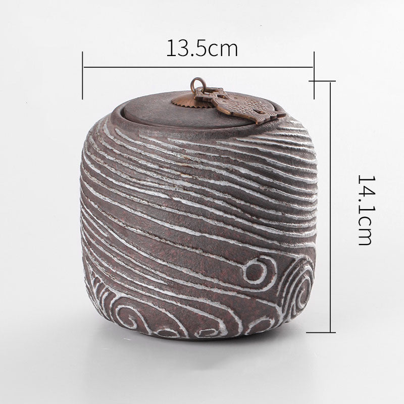 Pet Cremation Funeral Casket Chinese Traditional Retro Seal