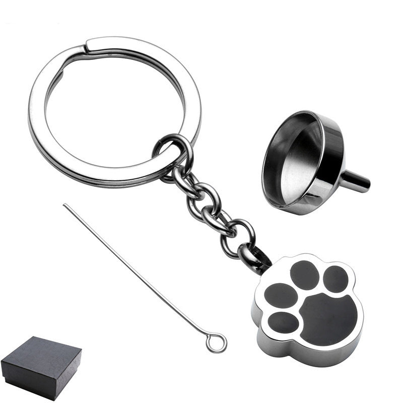 Dog Paw Can Open Urn Pendant