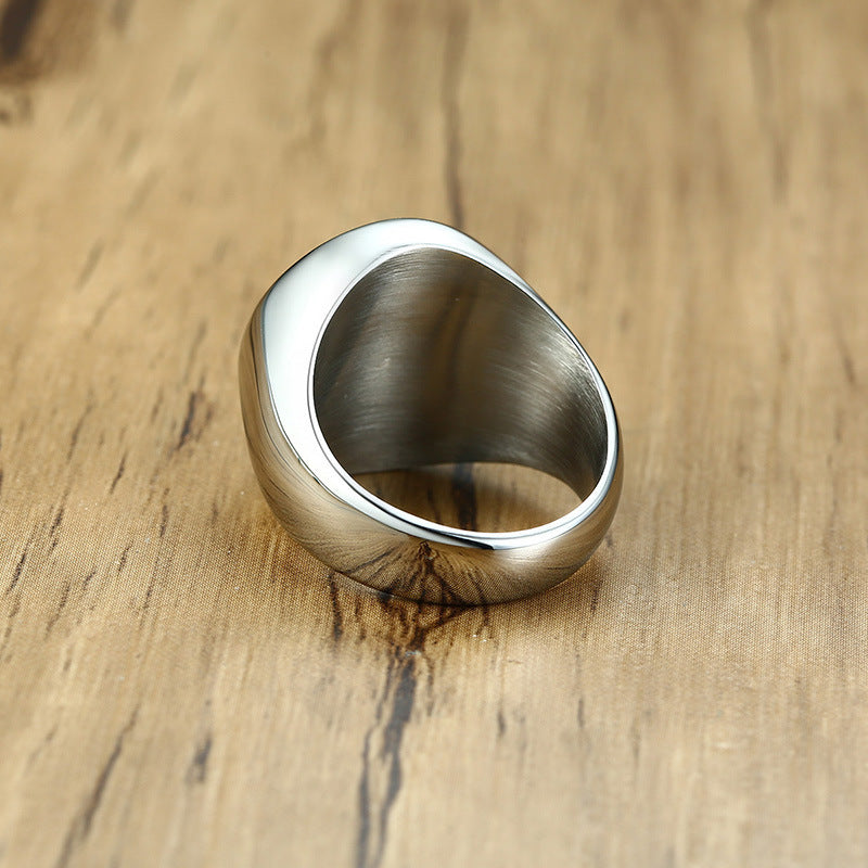 Stainless Steel Bare Body Urn Casting Ring Men