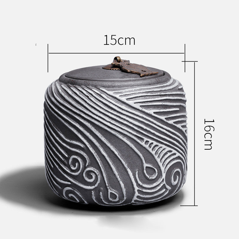 Pet Cremation Funeral Casket Chinese Traditional Retro Seal